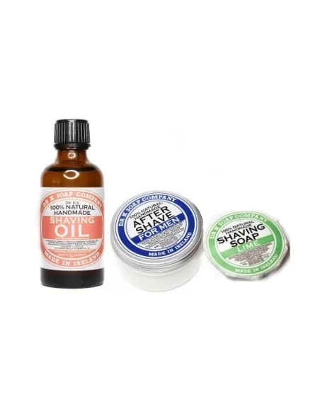 Dr K Shaving Set Oil 50ml & AfterShave Balm 60g & Soap Lime 70g OfSt-2059 Dr K Soap