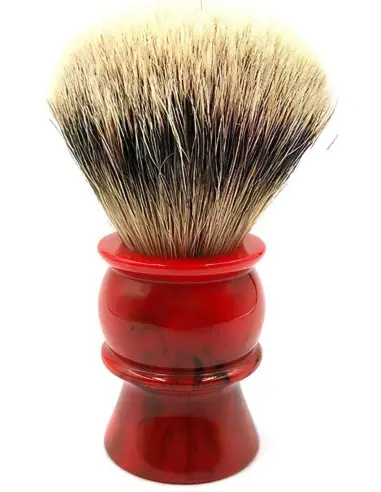 Πινέλο Ξυρίσματος Ασβού Silvertip Yaqi Red Resin Handle R1605-B1 Knot 24mm 10011 Yaqi