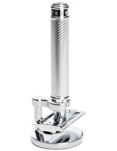 Muhle S R89 Safety Razor Closed Comb With Stand 3Pieces Nickel 1980 Muhle Closed Comb Safety Razors €60.00 product_reduction_...