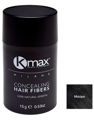 Keratin Hair Fibers Black Regular Kmax Milano 15gr OfSt-7608 Kmax KMax Milano €24.50 -10%€19.76