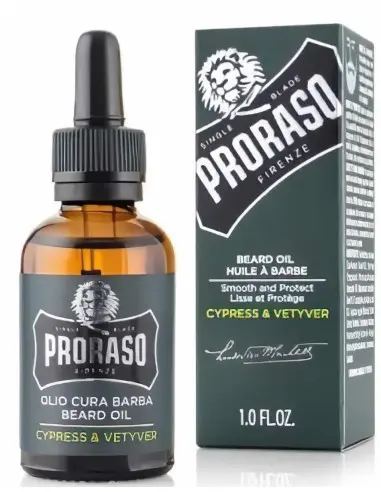 Beard Oil Cypress & Vetyver Proraso 30ml 4752 Proraso Beard Oil €11.40 product_reduction_percent€9.20