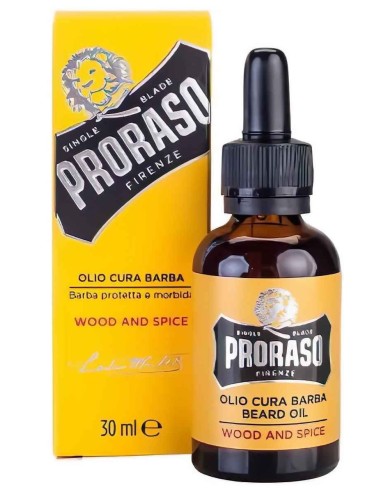 Beard Oil Wood And Spice Proraso 30ml 1046 Proraso Beard Oil €12.67 -15%€10.22
