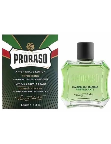 After Shave Lotion With Eucalyptus Oil & Menthol Proraso 100ml 0537 Proraso AfterShave Splash €8.20 €6.61 After Shave Lotion With Eucalyptus Oil & Menthol Proraso 100ml 0537 Proraso AfterShave Splash €8.20 €6.61