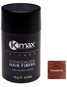 Keratin Hair Fibers Auburn Regular Kmax Milano 15gr OfSt-7612 Kmax KMax Milano €24.50 €19.76