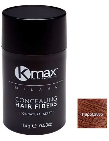 Keratin Hair Fibers Auburn Regular Kmax Milano 15gr 7612 Kmax KMax Milano €24.50 €19.76