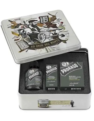 Proraso Tin Cypress & Vetyver Beard Care Kit 7469 Proraso