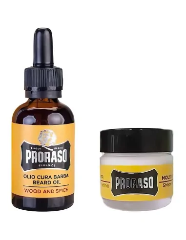 Proraso Beard Oil 30ml & Proraso Moustache Wax 15gr Set 3225 Proraso