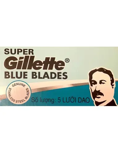 Gillette Super Blue DE Safety Razor Blades - Pack Of 5 11249 Gillette Razor Blades €1.60 €1.29