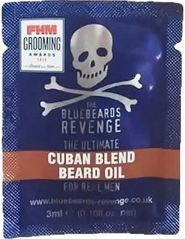 The Bluebeards Cuban Blend Beard Oil Sample 3ml 3140 The Bluebeards Revenge Samples €0.80 €0.64