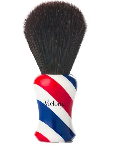 Πινέλο Ξυρίσματος Αλόγου Barbershop Με Μαύρες Τρίχες Vielong B0350824 Knot 24mm & Δώρο Βάση για Το Πινέλο 11270 Vie-Long