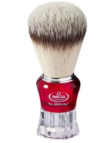 Πινέλο Ξυρίσματος Συνθετικό Omega Hi Brush 0140652 Κόκκινο 4468 Omega