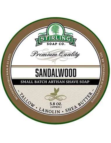 Stirling Shaving Soap Sandalwood 170ml 10200 Stirling Traditional Shaving Soaps €19.00 €15.32