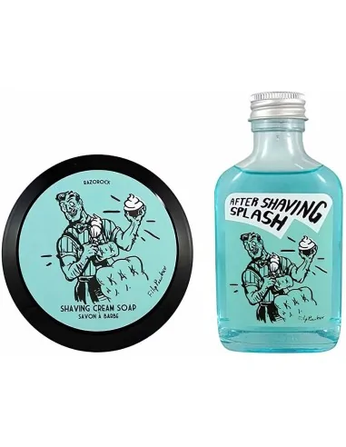 Razorock Blue Barbershop Pack After Shave 100ml & Artisan Shaving Soap 150gr 0107 RazoRock Shaving Gift Sets & Bundle €24.50 ...