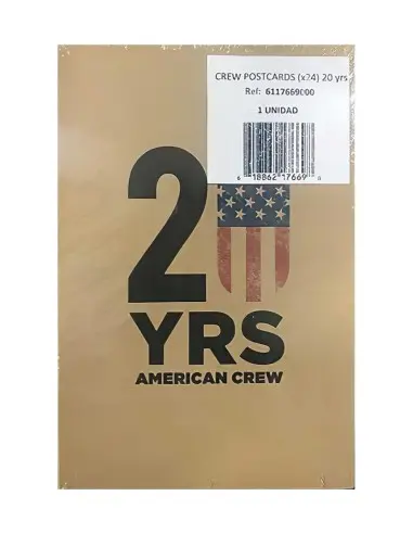 American Crew 20 Years x24 Postcards 7893 American Crew