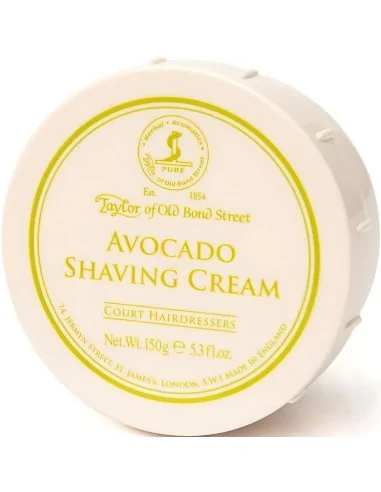 Shaving Cream Avocado Taylor Of Old Bond Street 150gr Disc-2466 Taylor Of Old Bond Street Shaving Creams €15.00 -10%€12.10