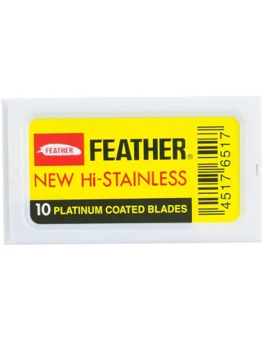 Feather DE Safety Razor Blades Platinum Yellow - Pack Of 10 1813 Feather Razor Blades €3.60 product_reduction_percent€2.90