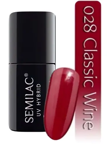 Semilac Uv Hybrid 028 Classic Wine 7ml 4268 Semilac Semilac HyBrids €9.90 €7.98