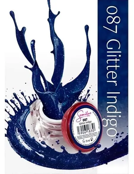 Semilac Uv Gel 087 Glitter Indigo 5ml 4222 Semilac UV Color Gel €4.45 €3.59