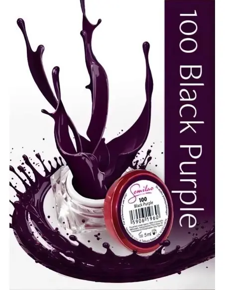 Semilac Uv Gel 100 Black Purple 5ml 4223 Semilac Semilac UV/LED GEL €4.45 €3.59