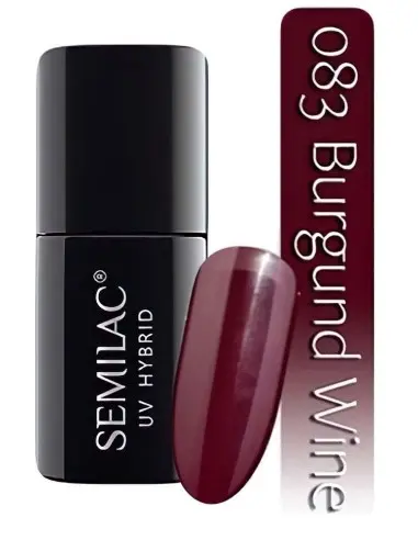 Semilac Uv Hybrid 083 Burgundy Wine 7ml 4287 Semilac Semilac HyBrids €9.90 €7.98