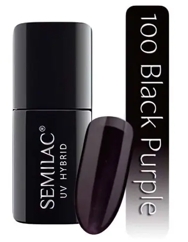 Semilac Uv Hybrid 100 Black Purple 7ml OfSt-4291 Semilac Semilac HyBrids €0.00 product_reduction_percent€0.00