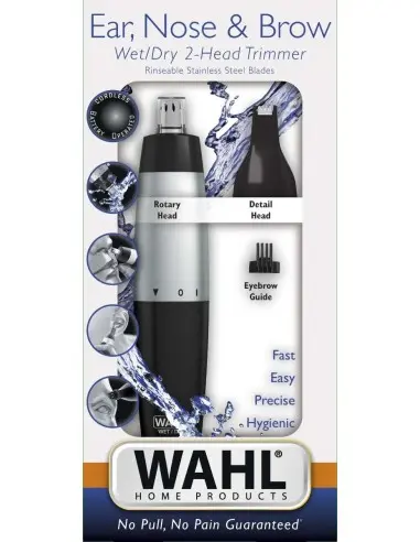 2 in 1 Ear, Nose & Brow Trimmer With Battery Wahl 5560-1416 11440 Wahl Ear and Nose Trimmer €12.90 €10.40