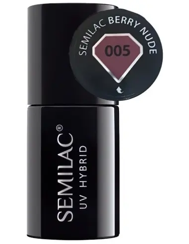 Semilac Uv Hybrid 005 Berry Nude 7ml 8304 Semilac Semilac HyBrids €9.90 €7.98