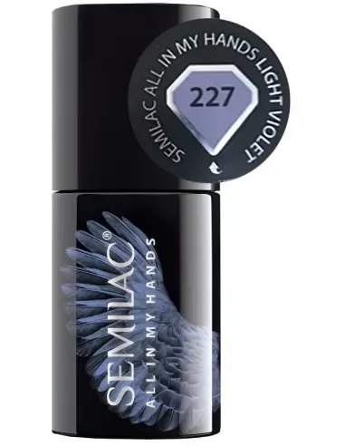 Ημιμόνιμο Βερνίκι Semilac All in my hands 227 Light Violet 7ml 8347 Semilac