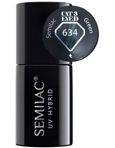 Semilac UV Hybrid 634 Cat Eye 3D Green 7ml OfSt-8374 Semilac Semilac HyBrids €5.58 €4.50