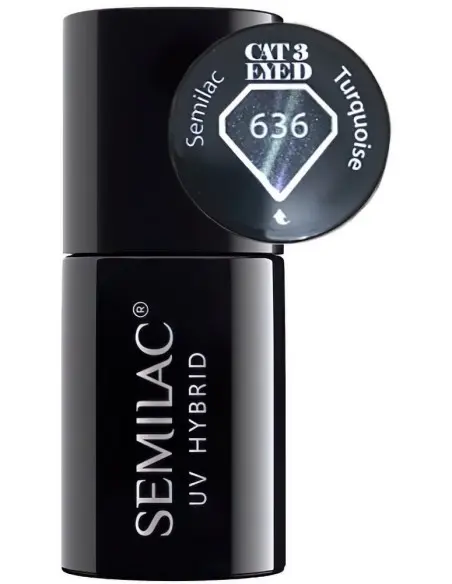 Semilac UV Hybrid 636 Cat Eye 3D Turquoise 7ml OfSt-8376 Semilac Semilac HyBrids €0.00 product_reduction_percent€0.00