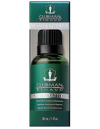 Clubman Pinaude Beard & Tattoo Oil 30ml 4757 ClubMan Beard Oil €22.23 product_reduction_percent€17.93
