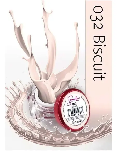Semilac Uv Gel Biscuit 032 5ml OfSt-4209 Semilac UV Color Gel €4.00 €3.23