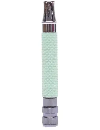 Safety Razor Handle Yaqi Pistachio Green and Chrome Color Brass RAG1915 9540 Yaqi Safety Razor Handles €18.90 €15.24