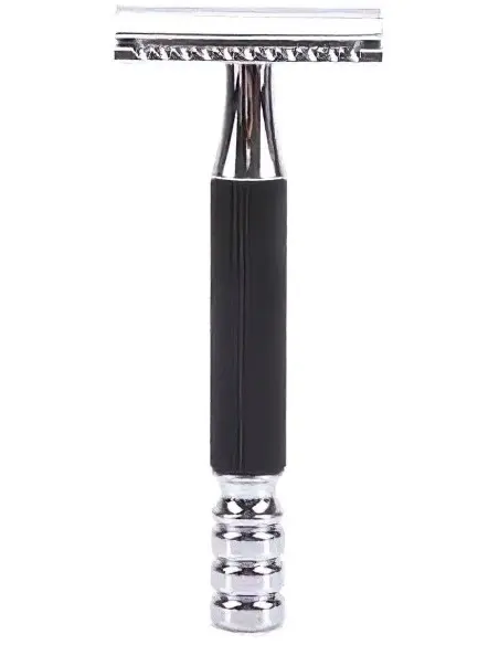 Ξυριστική Μηχανή Ασφαλείας Κλειστού Τύπου Τριών Τεμαχίων Yaqi Chrome And Black Color Brass RAB1910 9554 Yaqi Ξυριστική Μηχανή Ασφαλείας Κλειστού Τύπου Τριών Τεμαχίων Yaqi Chrome And Black Color Brass RAB1910 9554 Yaqi