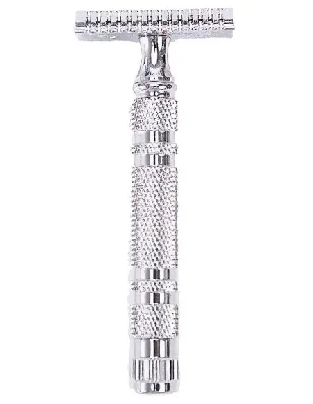 Ξυριστική Μηχανή Ασφαλείας Ανοιχτού Τύπου Τριών Τεμαχίων Yaqi Chrome Color Knurled 3pcs RAC1901 9565 Yaqi Ξυριστική Μηχανή Ασφαλείας Ανοιχτού Τύπου Τριών Τεμαχίων Yaqi Chrome Color Knurled 3pcs RAC1901 9565 Yaqi