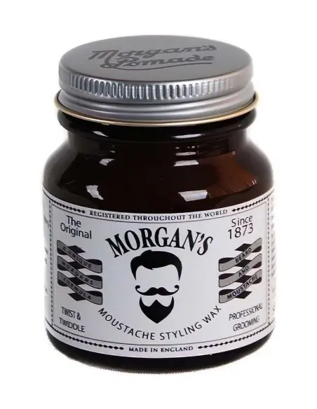 Morgan's Moustache Styling Wax 50gr OfSt-3473 Morgan's Pomade Moustache Wax €12.90 -10%€10.41