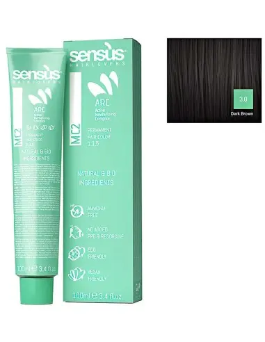 Sensus MC2 Βαφή Μαλλιών Vegan Friendly 3.0 Σκούρο Καστανό 100ml 9978 Sensus