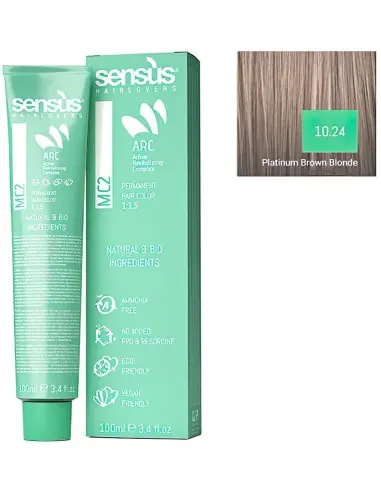 Vegan Hair Dye Sensus MC2 10.24 Platinum Brown Blonde 100ml 10080 Sensus Sensus Vegan Friendly Hairdyes €12.50 product_reduct...