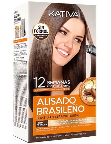 Kativa Alisado Brasileno Straightening Kit 9126 Kativa Keratin Treatment €18.90 product_reduction_percent€15.24