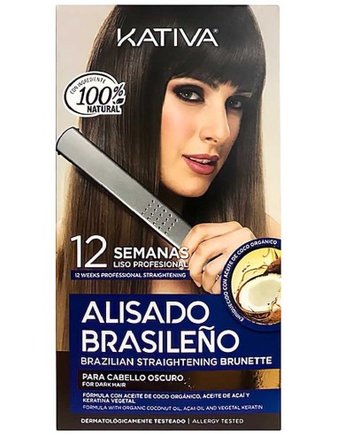 Kativa Alisado Brasileno Straightening Brunette Kit 9125 Kativa Keratin Treatment €33.33 product_reduction_percent€26.88