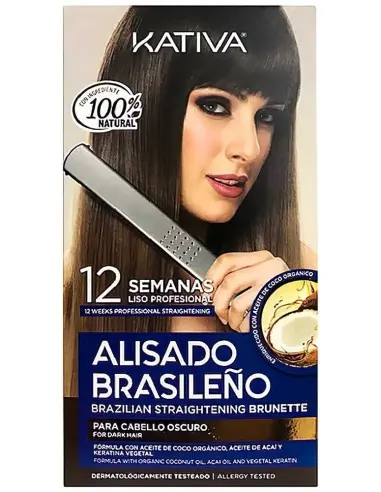 Kativa Alisado Brasileno Straightening Kit Καστανό 9125 Kativa