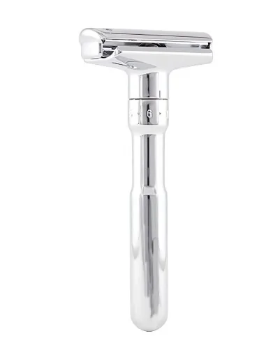 Merkur Futur 701001 Adjustable Safety Razor Chrome 1345 Merkur Adjustable Safety Razors €72.90 -10%€58.79