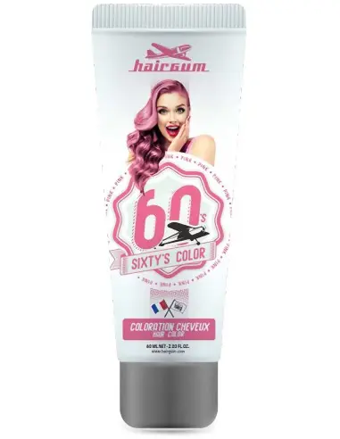 Hairgum Sixtys Color Pink 60ml Disc-8907 Hairgum Semi Permanent Hairdyes €9.90 €7.98