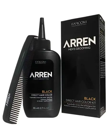 Farcom Arren Direct Hair Color Kit Black 9050 Farcom Arren