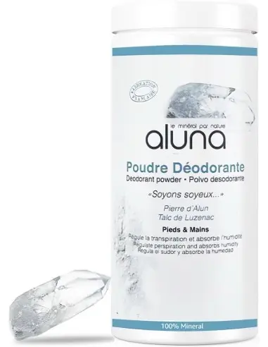 Deodorant Powder Alum Crystal for Feet and Hands Aluna 100g 11774 Aluna Talc €7.30 -10%€5.89