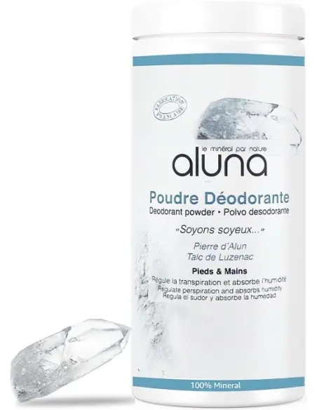 Αποσμητικό Τάλκ για Πόδια και Χέρια Alum Crystal Aluna 100g 11774 Aluna Laboratory
