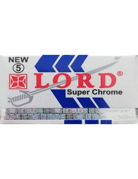 Lord Super Chrome DΕ Safety Razor Blades - Pack Of 5 0887 Lord Razor Blades €0.80 €0.65
