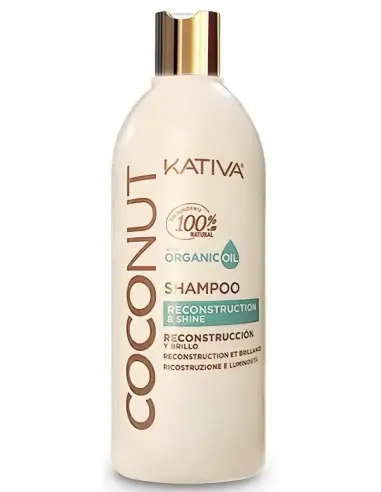 Kativa Coconut Shampoo Reconstrucion & Shine With Organic Oil 500ml 9338 Kativa