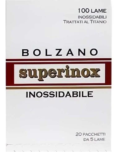 Ξυραφάκια Bolzano Superinox Pack 100 Λεπίδες 1769 Bolzano