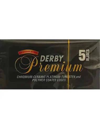 Derby Premium DE Safety Razor Blades - Pack Of 5 4483 Derby Razor Blades €0.55 €0.45